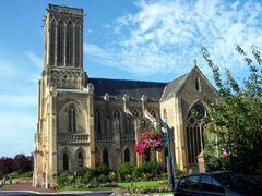 La majestueuse église de style néo-gothique normand du 19ème siécle